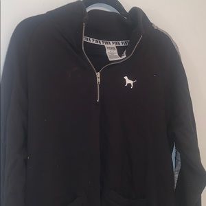 vs pink quarter zip